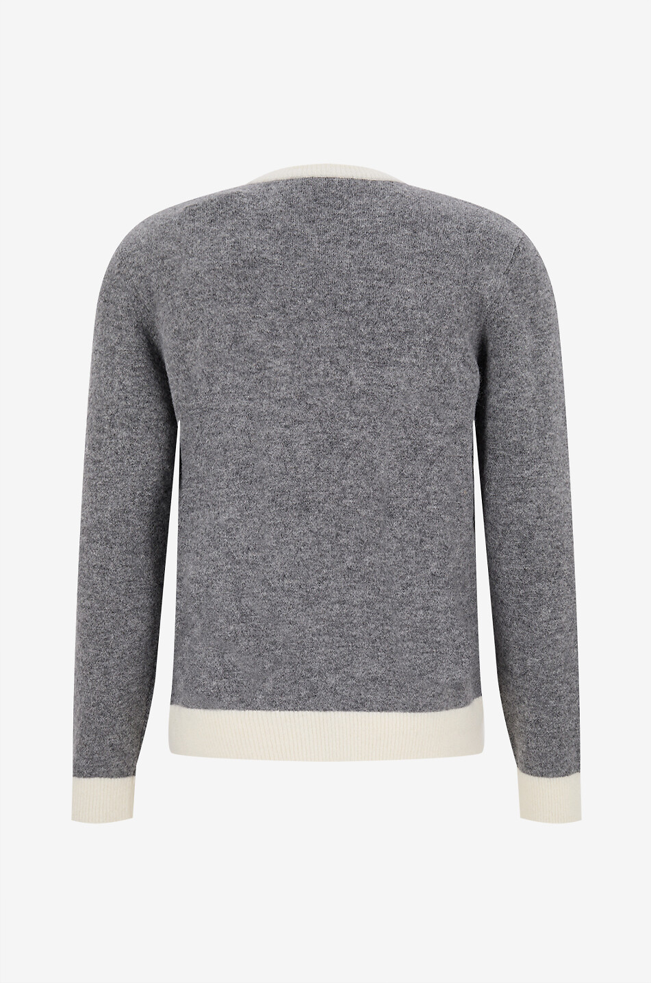 JACOB COHEN Après-Ski embroidered alpaca blend jumper Men LIGHT GREY 2