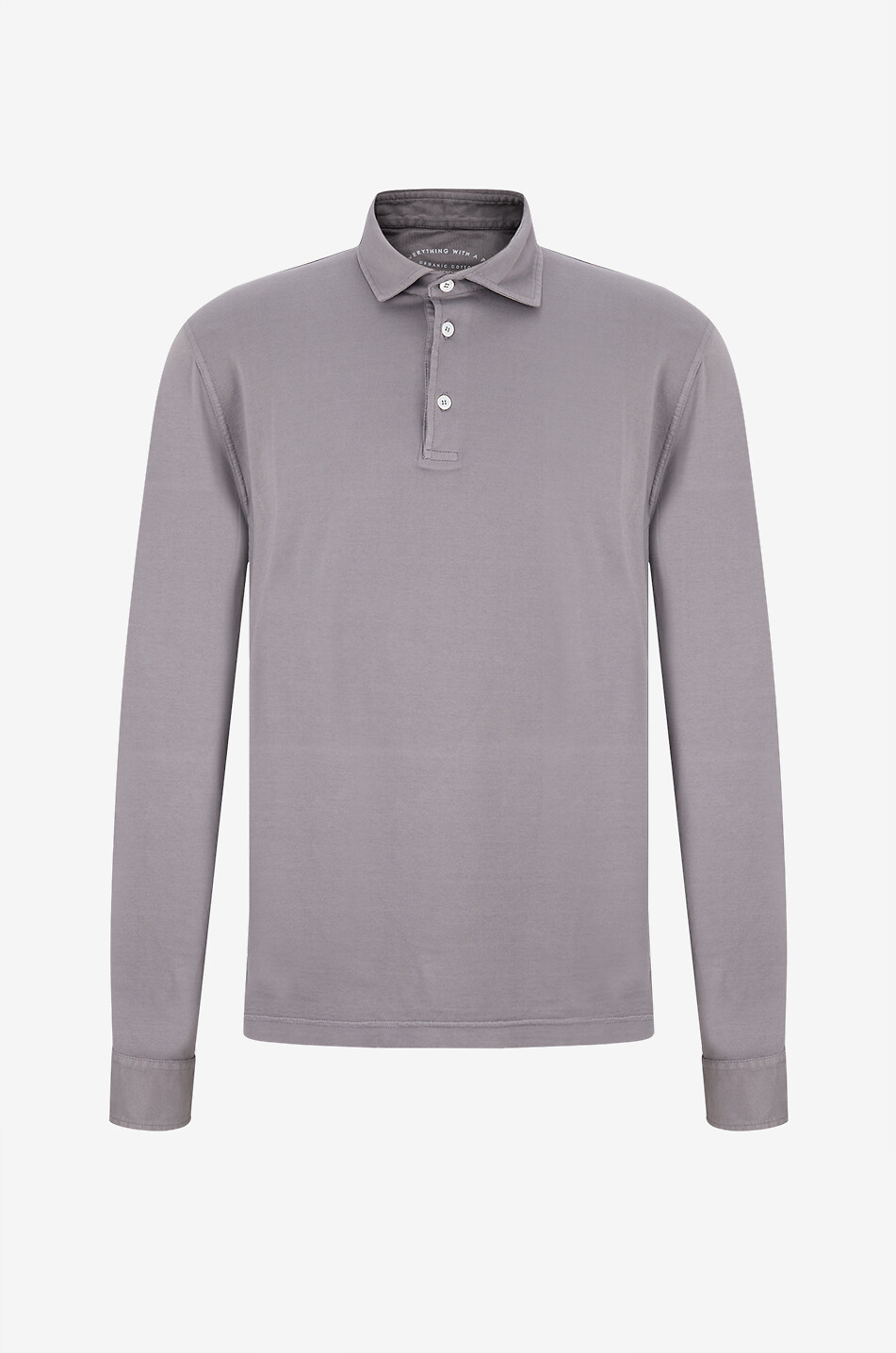 Zero Interlock long-sleeve jersey polo shirt