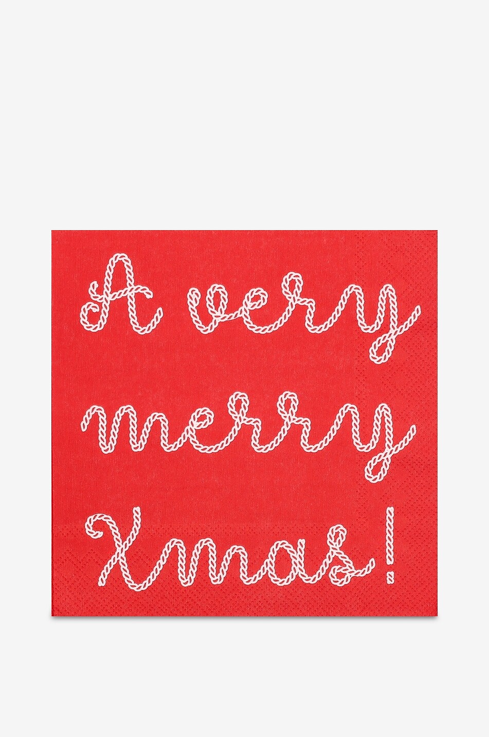 RÄDER DESIGN STORIES Serviettes de table A Very Merry Xmas - 33x33cm Maison ROUGE 1