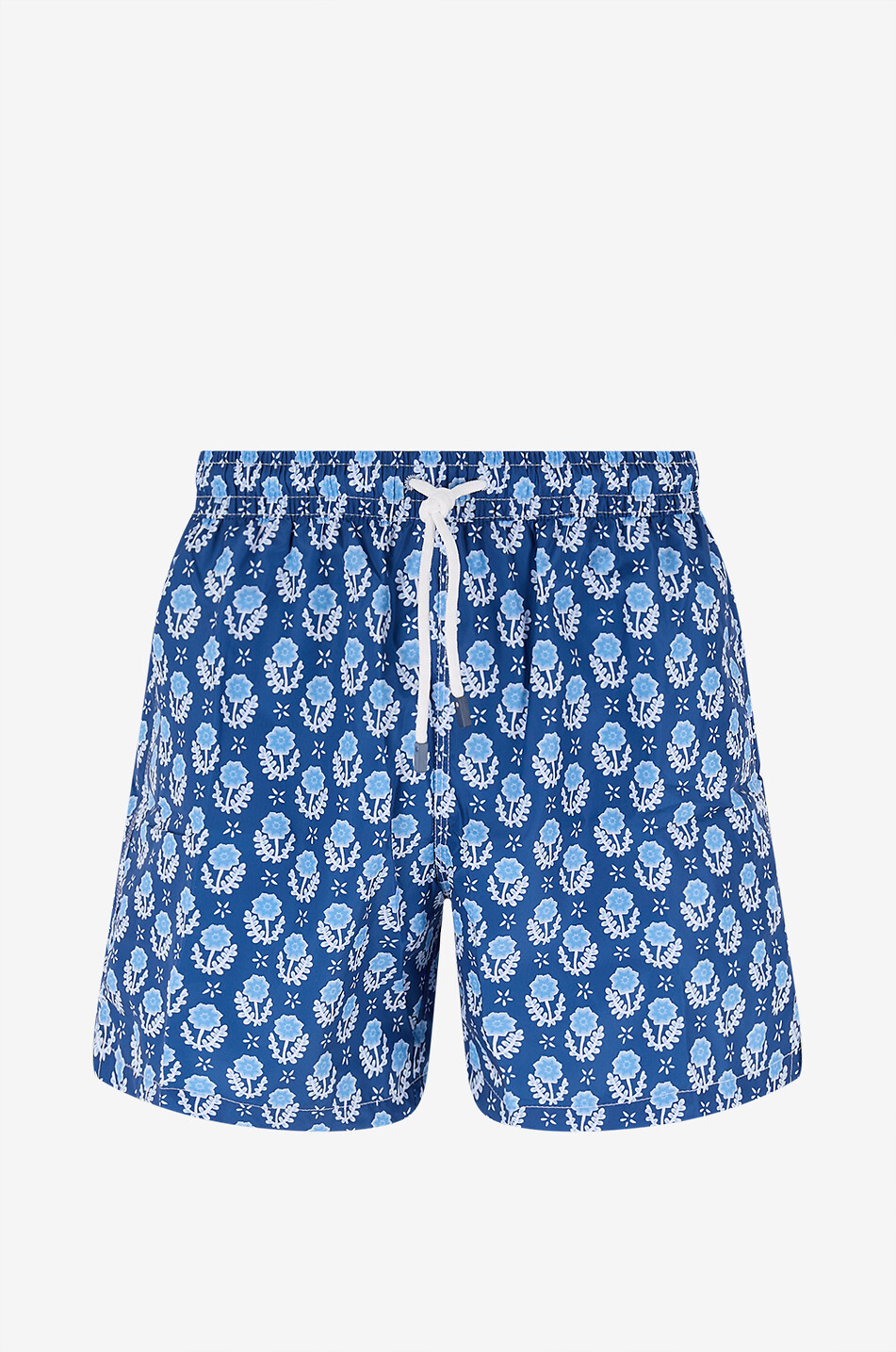 FEDELI Madeira floral swim shorts Men MEDIUM BLUE 1