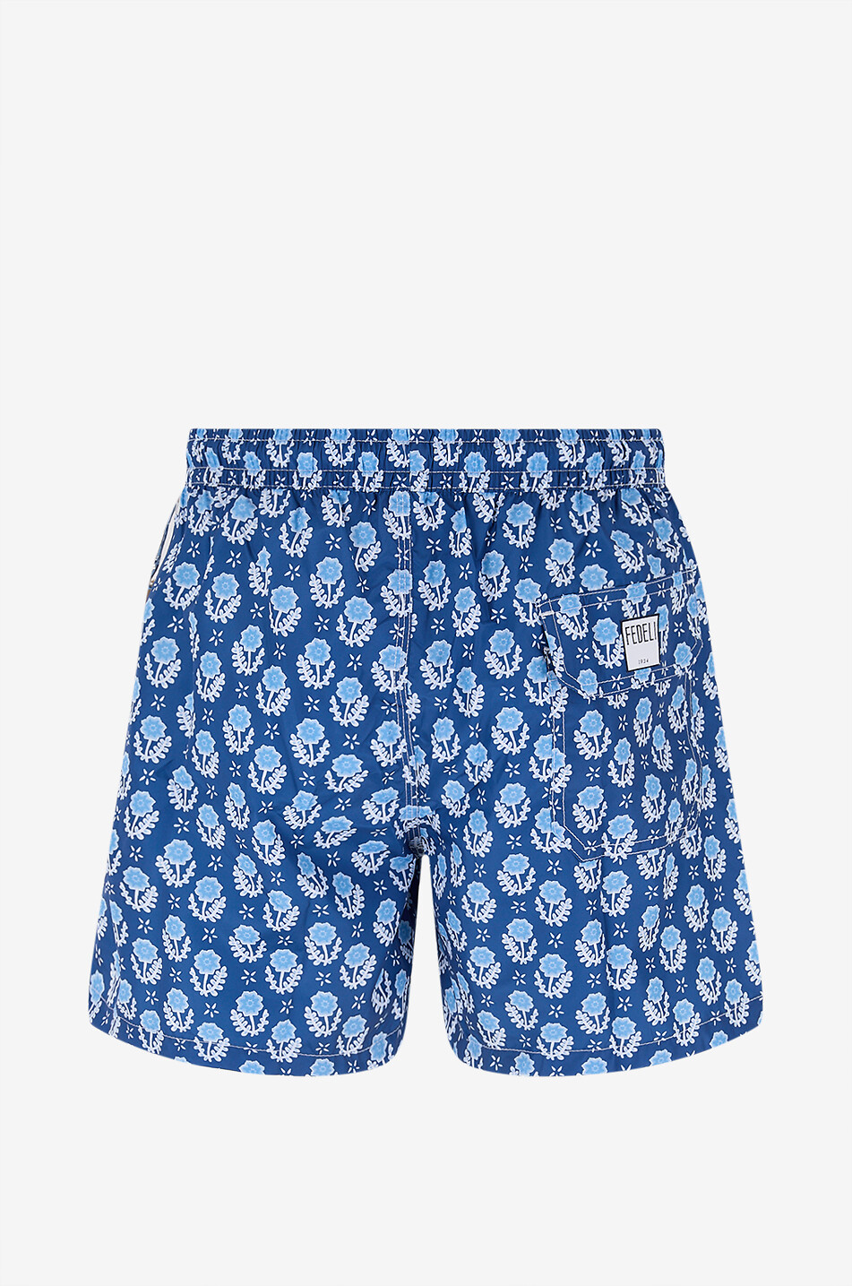 FEDELI Madeira floral swim shorts Men MEDIUM BLUE 2