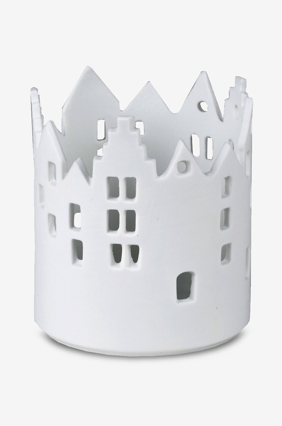 Illuminated town hall miniature figurine