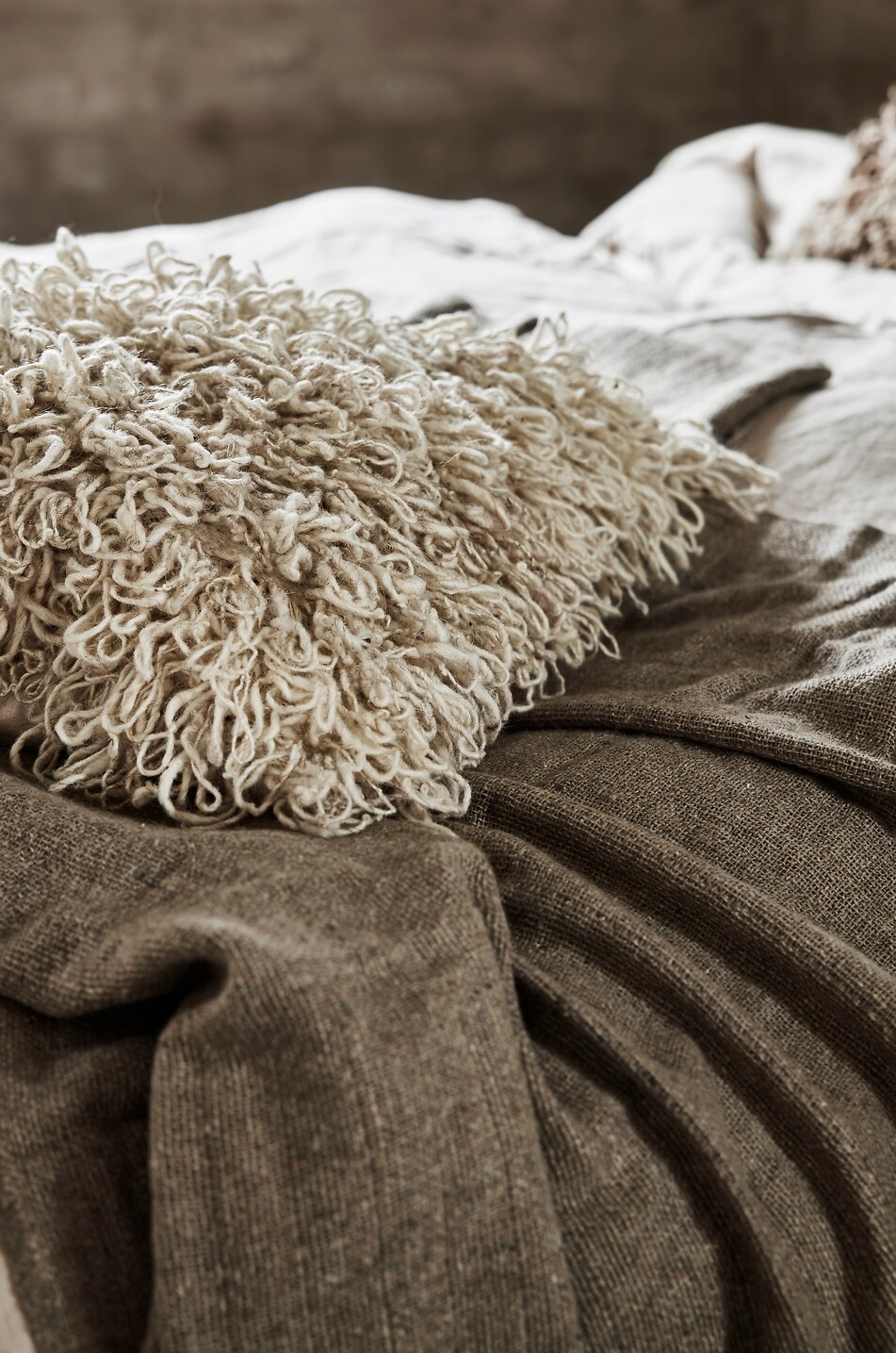 JAKOBSDALS Housse de coussin carrée Tove Kuddfodral Maison BEIGE 2