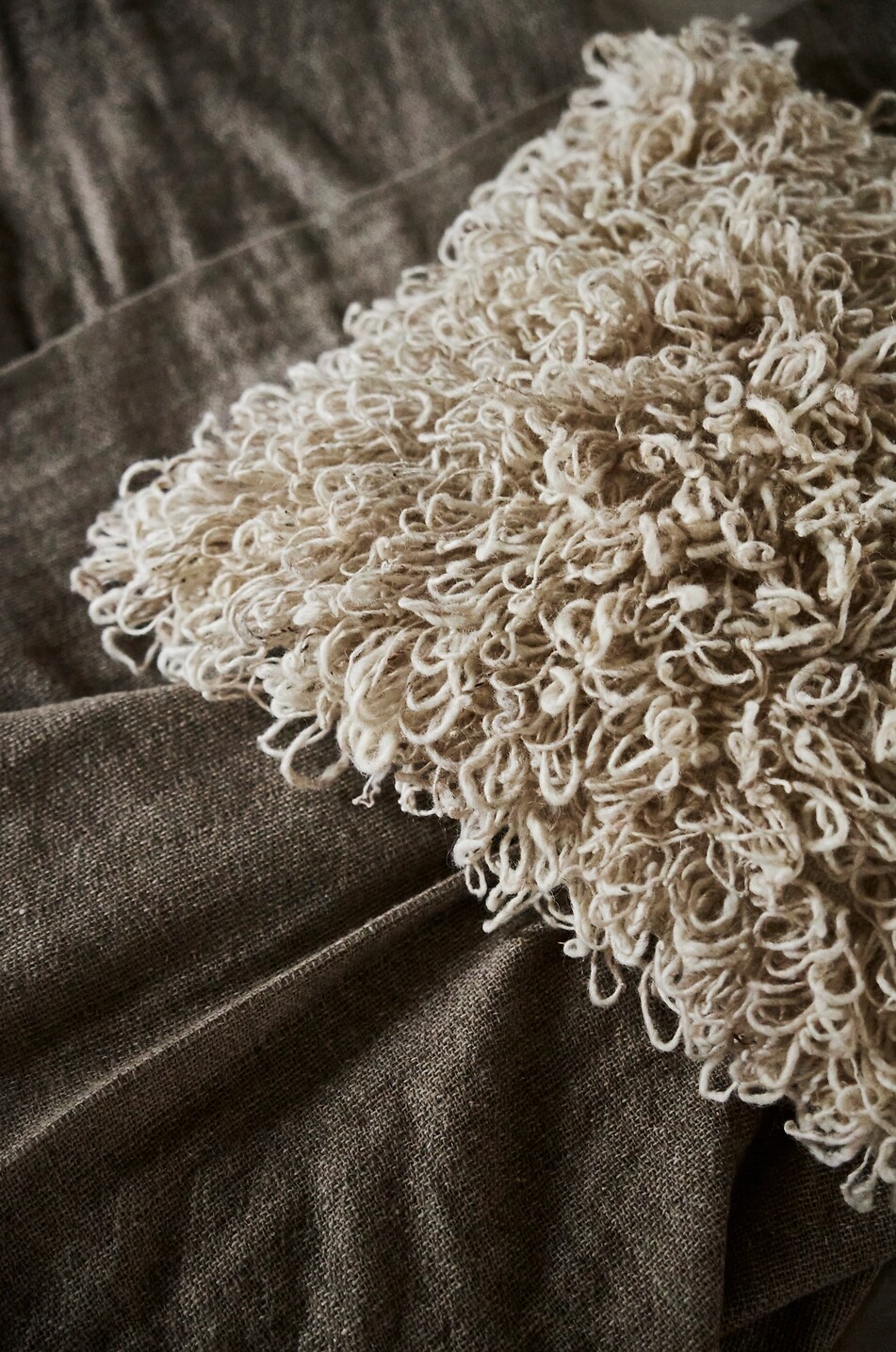 JAKOBSDALS Housse de coussin carrée Tove Kuddfodral Maison BEIGE 4
