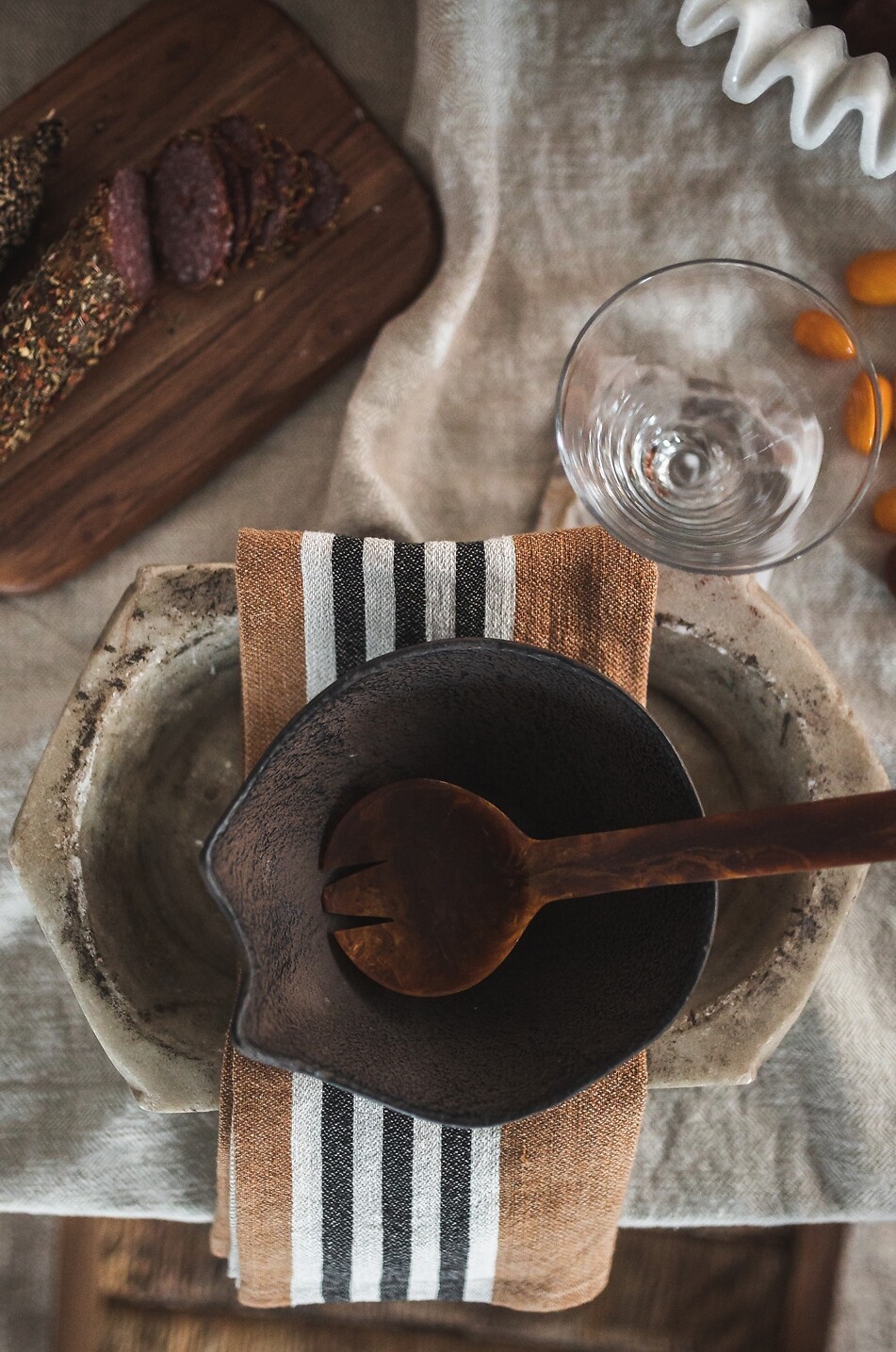 JAKOBSDALS Bol en céramique Yara L Maison MARRON 2