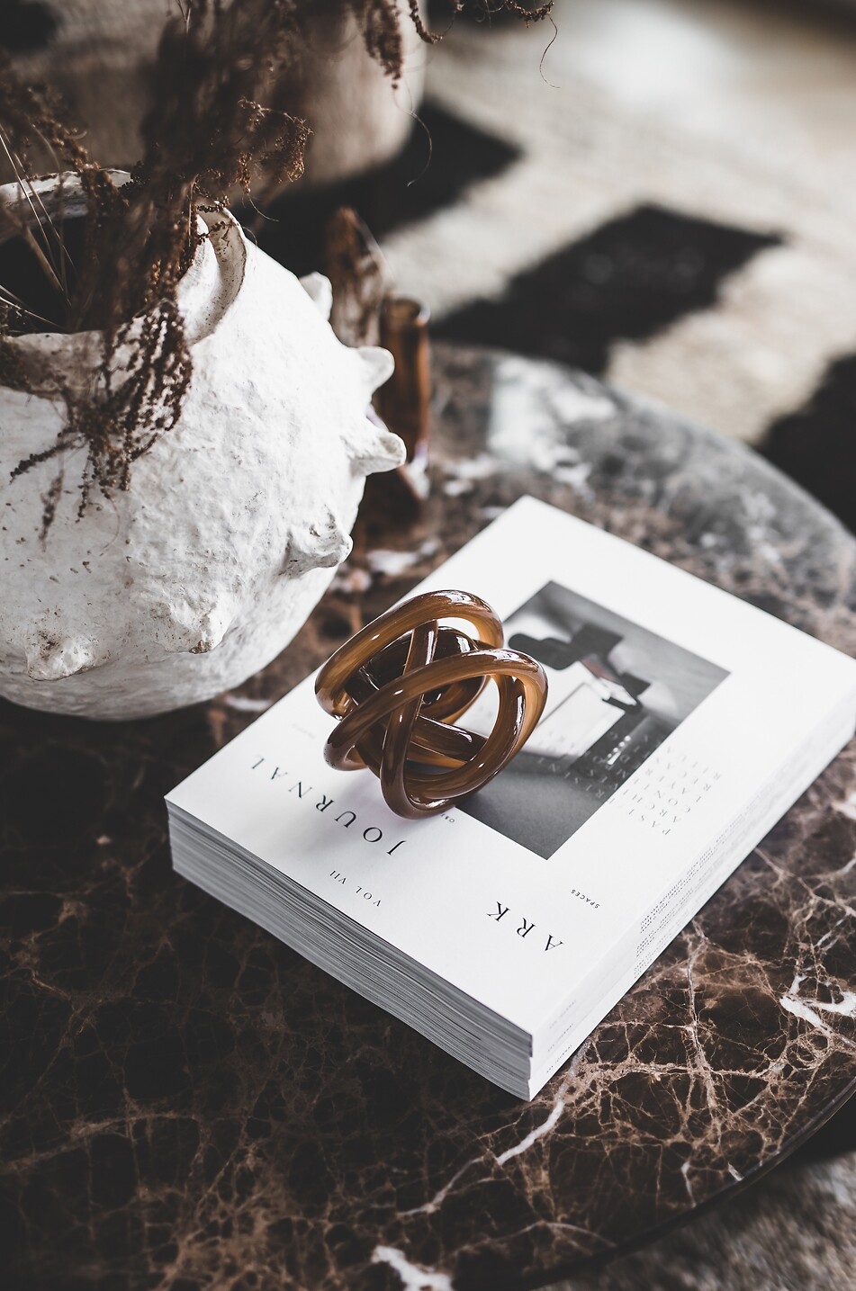 JAKOBSDALS Lyra pyramid decorative ornament Home BROWN 2