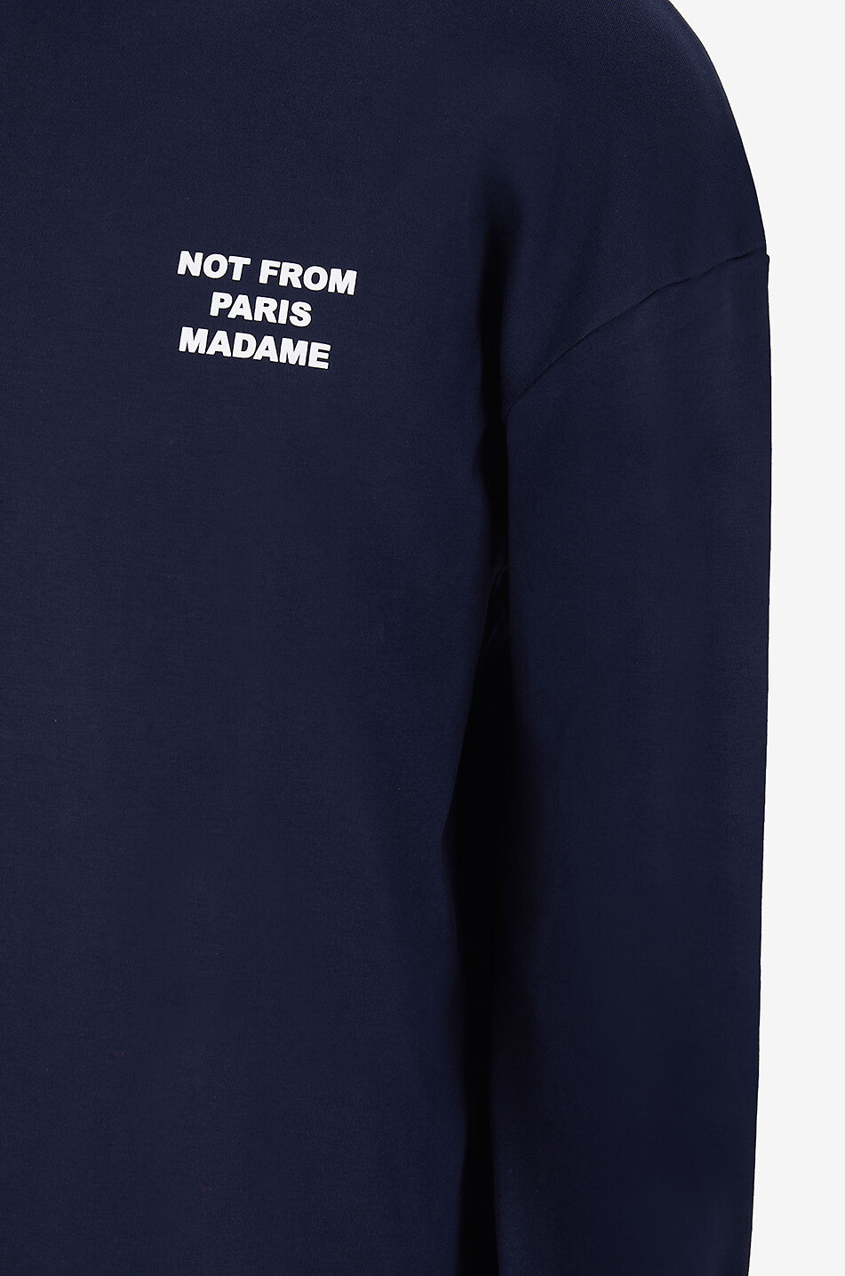 DROLE DE MONSIEUR Langarm-T-Shirt Slogan Herren DUNKELBLAU 3