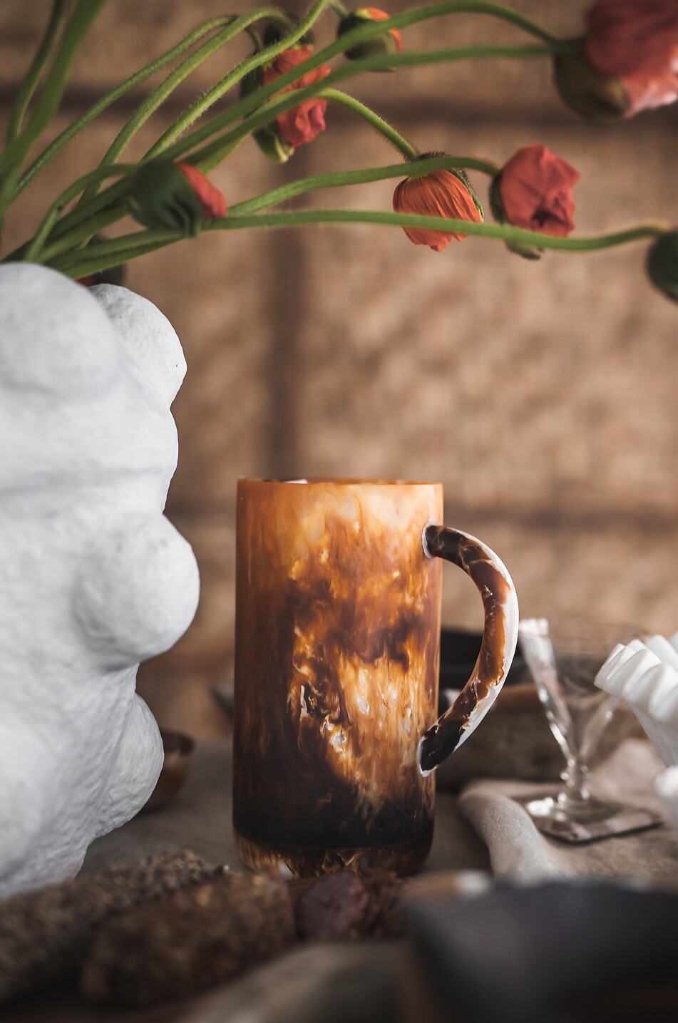 JAKOBSDALS Carafe en verre Indra Tillbringare Maison MARRON 2