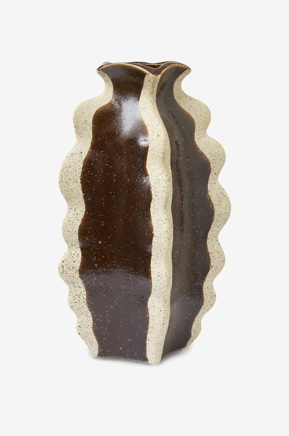 JAKOBSDALS Keramik-Vase Bria Haus BRAUN 1