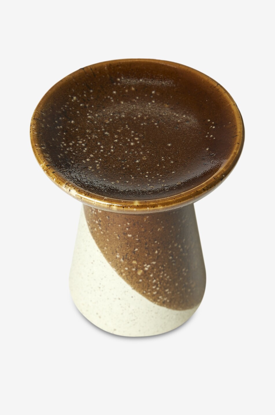 JAKOBSDALS Kali L round decorative stoneware bowl Home BROWN 4