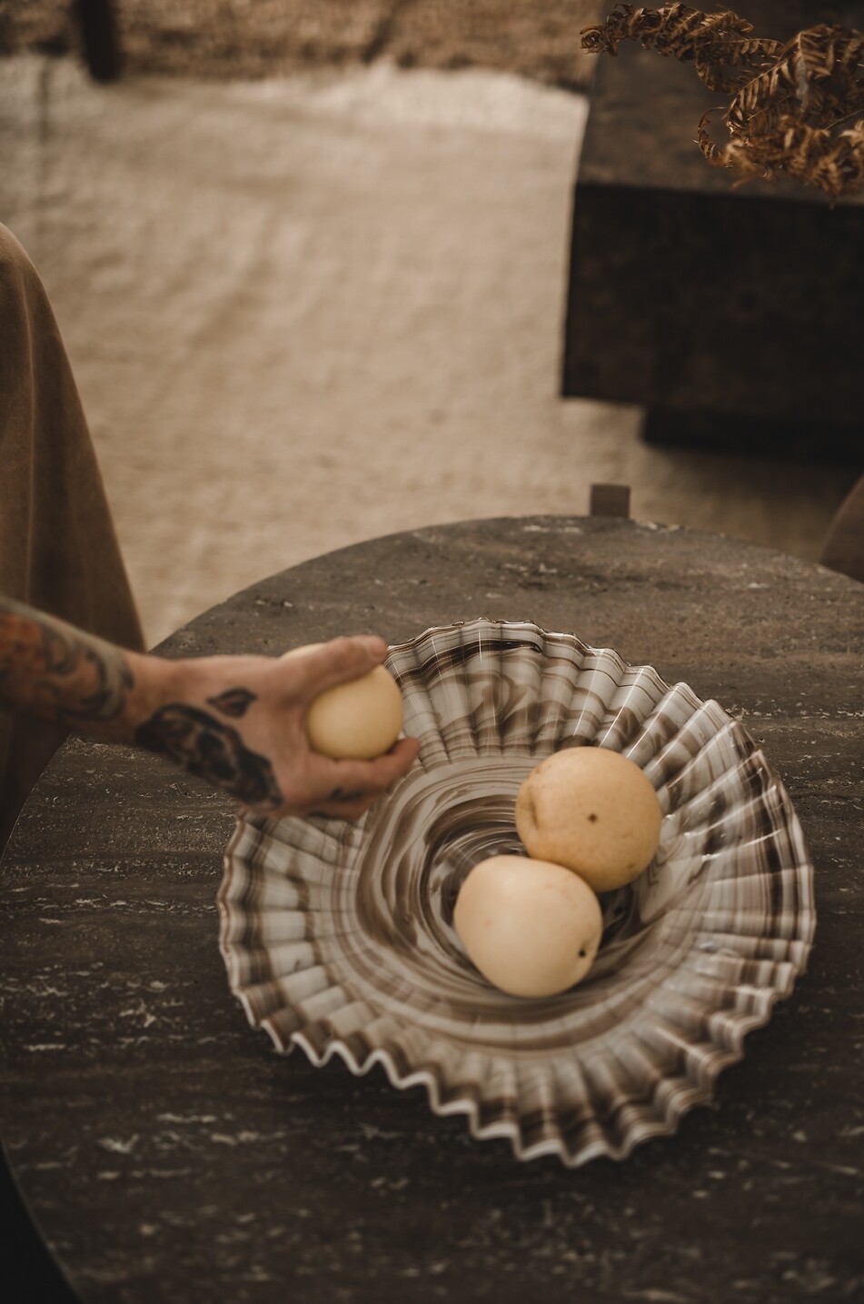 JAKOBSDALS Organza Skål glass bowl Home EGGSHELL 7