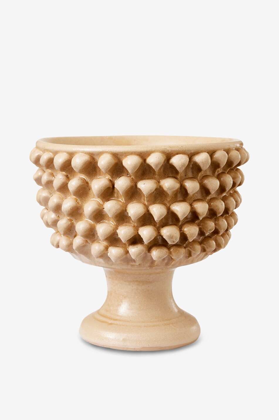Crocus M footed round salad bowl