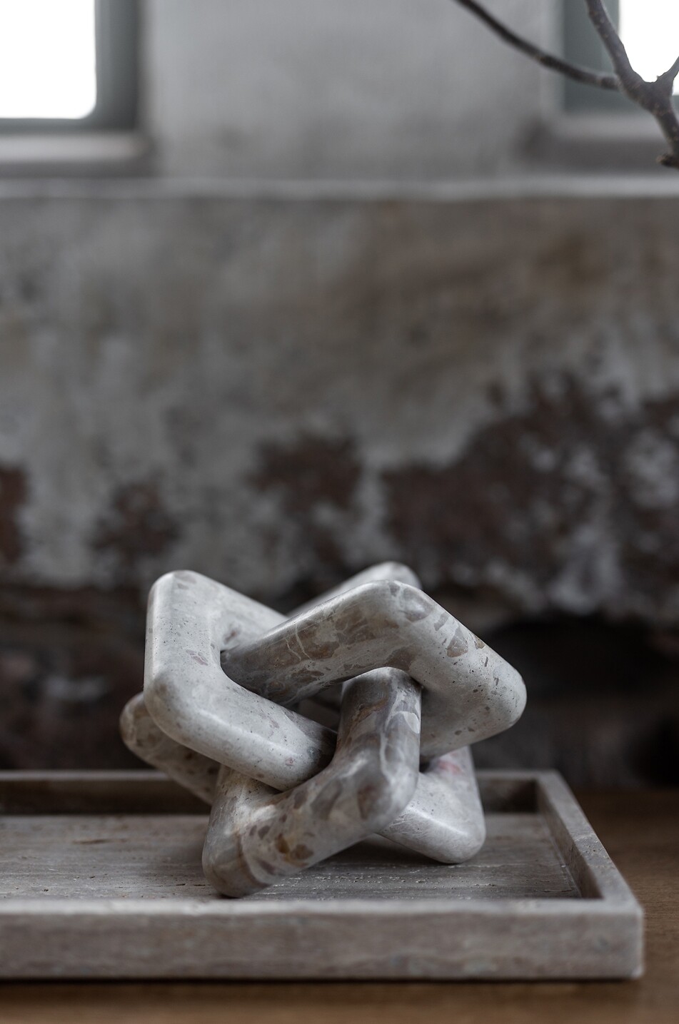 JAKOBSDALS Knot marble decorative ornament Home [akeneo-beigefonce] 2