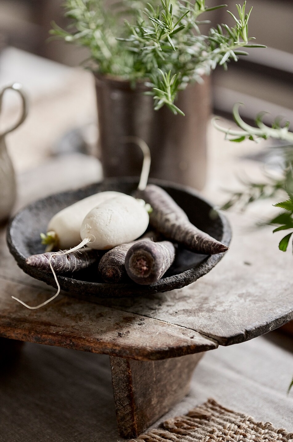 JAKOBSDALS Bol en pierre Skål 26x26x6 cm Maison NOIR 4