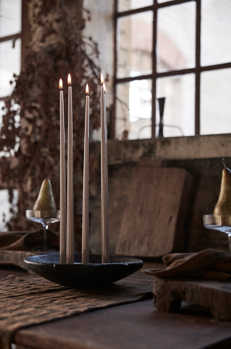 JAKOBSDALS Bol en pierre Skål 26x26x6 cm Maison NOIR 5