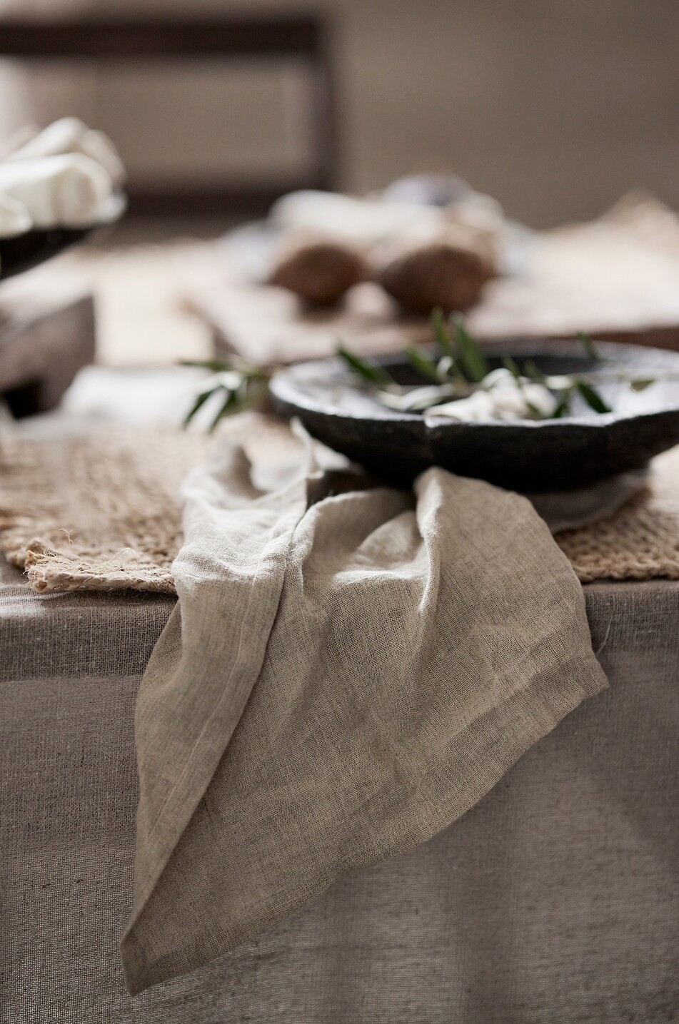 JAKOBSDALS Bol en pierre Skål 26x26x6 cm Maison NOIR 7