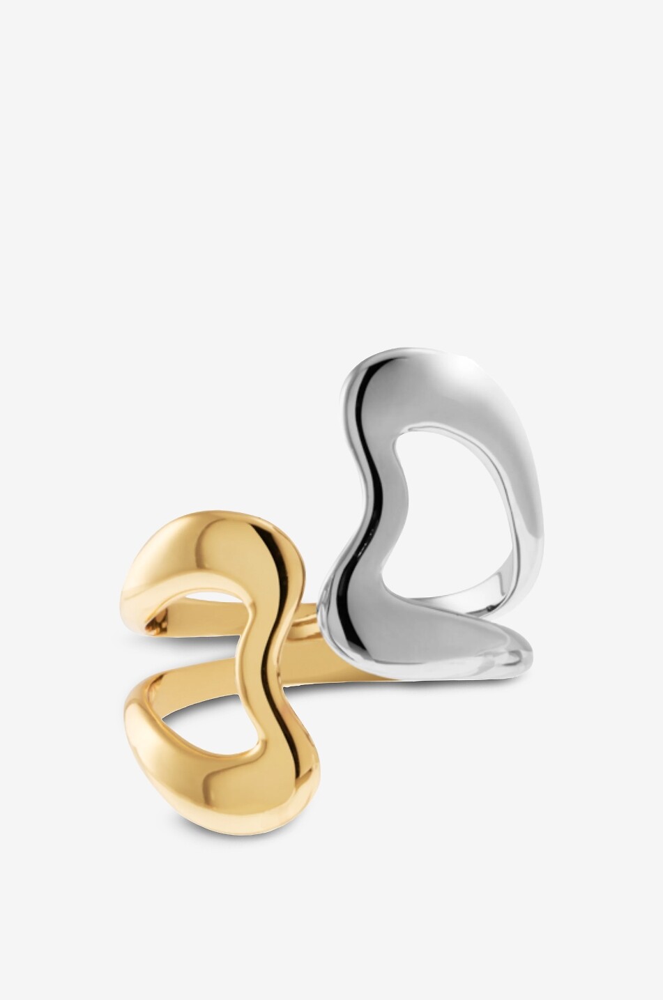 Zweifarbige Manschette B.Line Or Light & Argent