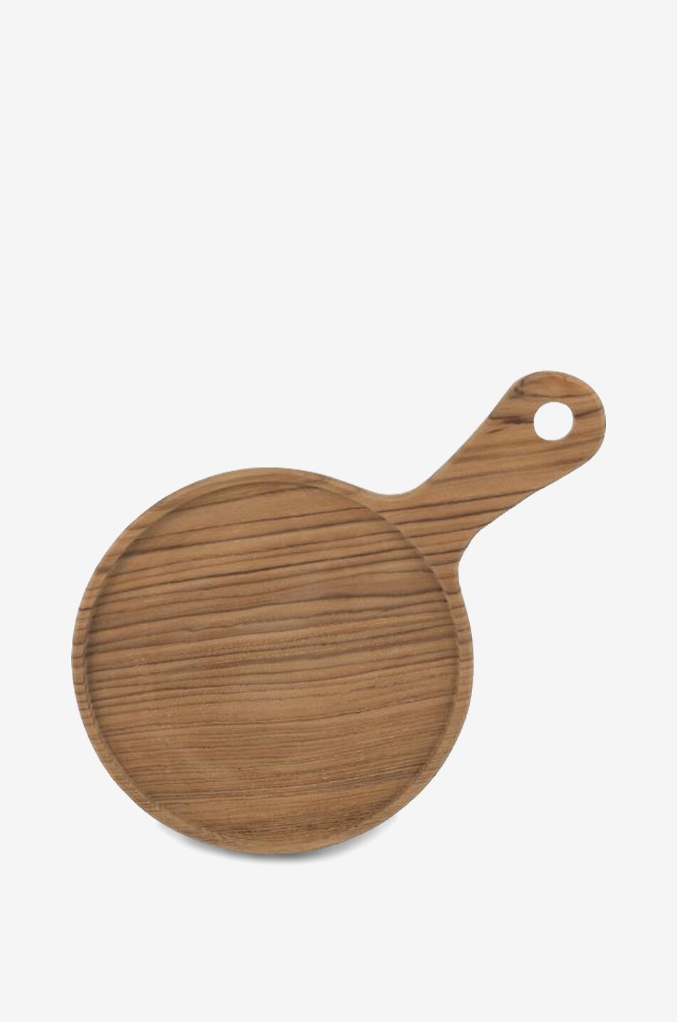 JOLIPA Planche à découper ronde en bois naturel - S Maison MARRON 1