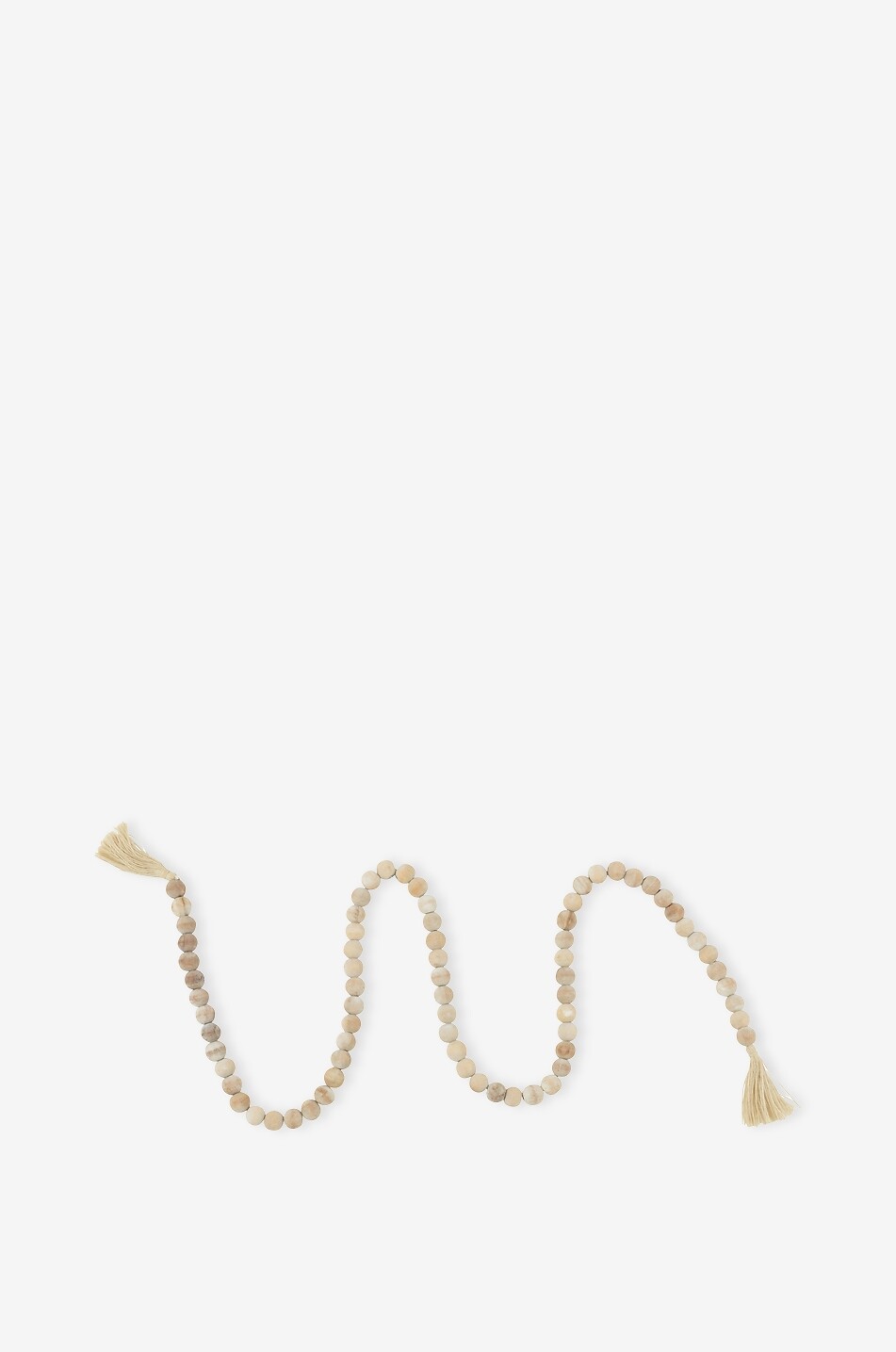 JOLIPA Guirlande décorative en perles crème Couro Maison BEIGE 3