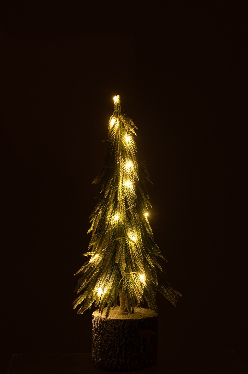 JOLIPA Illuminated snow-flocked artificial Christmas tree Home GREEN 4