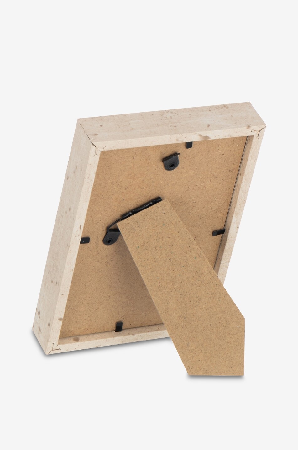 JOLIPA Rechteckiger Bilderrahmen aus naturbelassenem MDF 10x15cm Haus WEISS 2