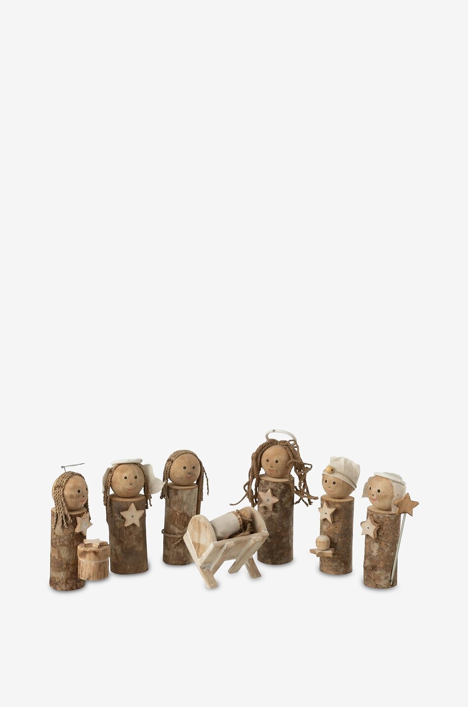 JOLIPA Alba natural materials nativity set Home BEIGE 1