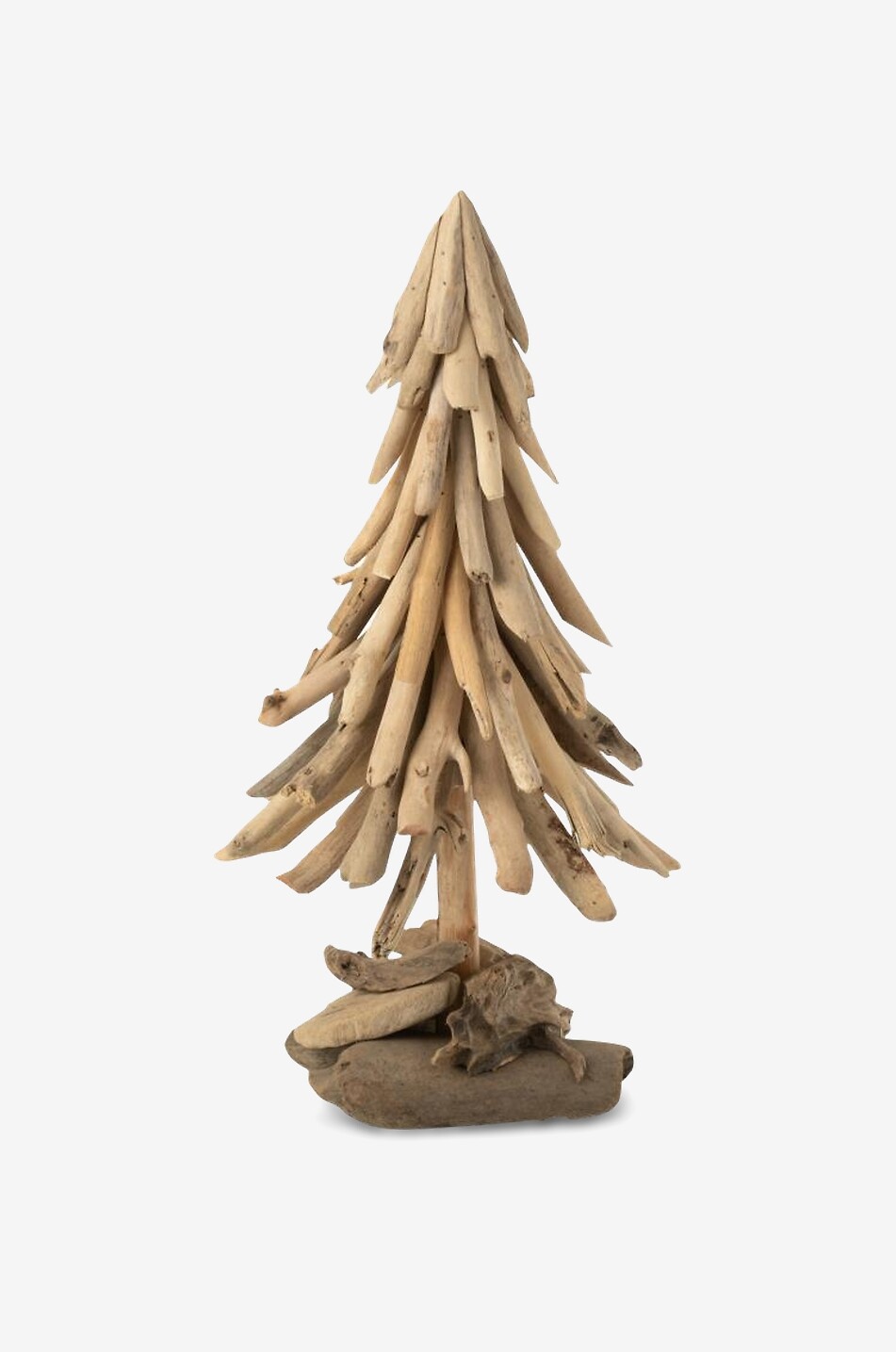 Dekorativer Tannenbaum aus natürlichem Holz - M