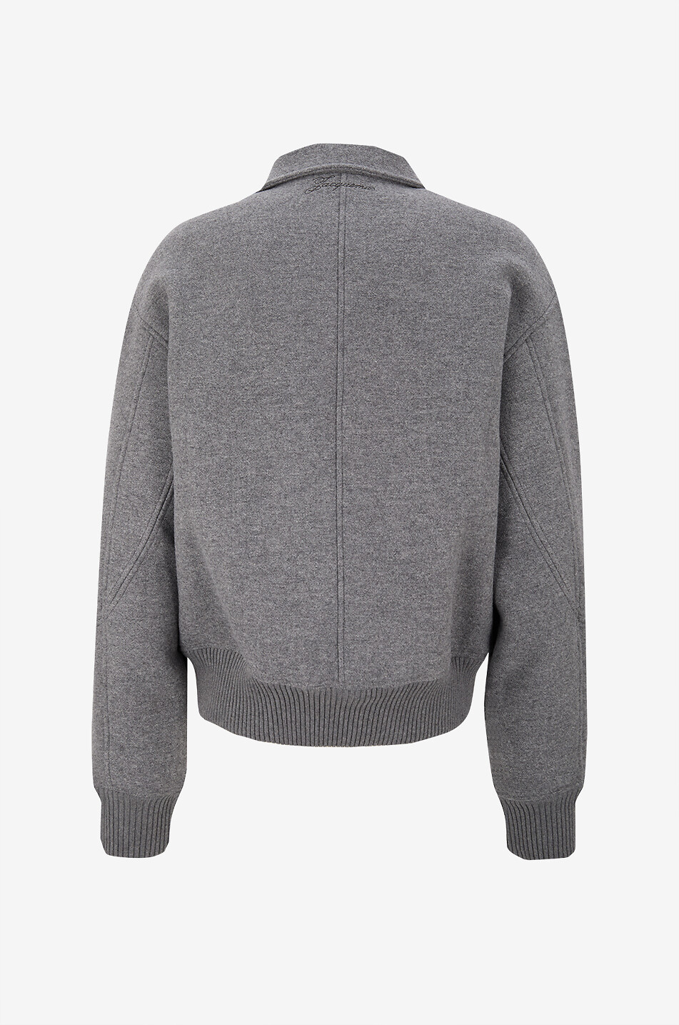 JACQUEMUS Bomber en laine feutrée Le bomber Feltro Homme GRIS 2