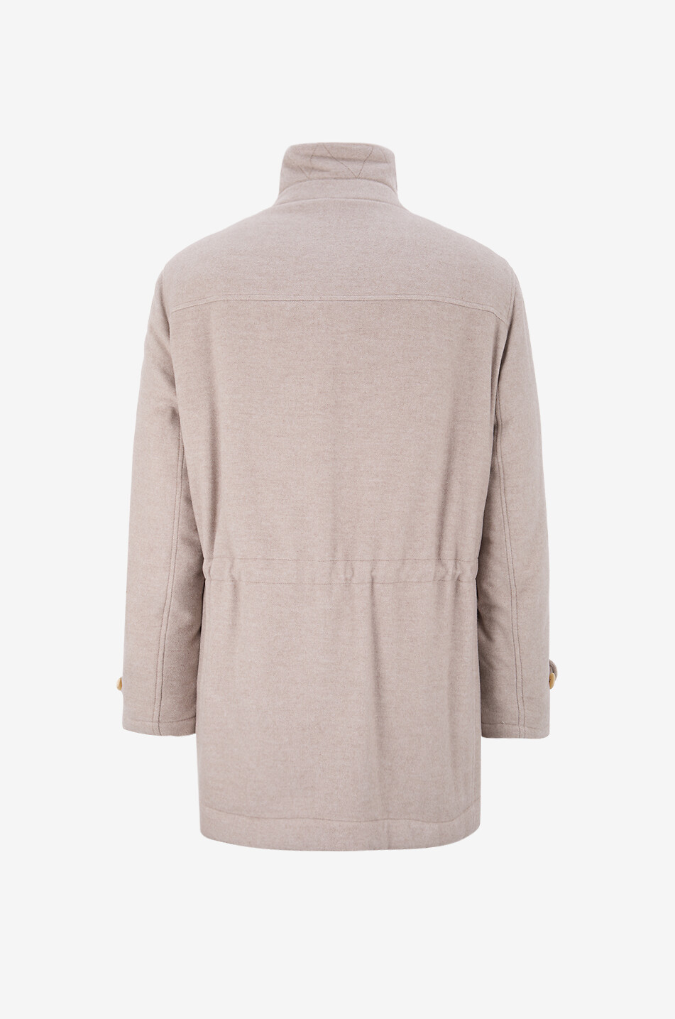 BRUNELLO CUCINELLI Shearling-lined cashmere parka Men Medium beige 2