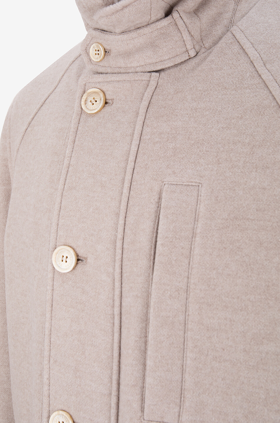 BRUNELLO CUCINELLI Shearling-lined cashmere parka Men Medium beige 3