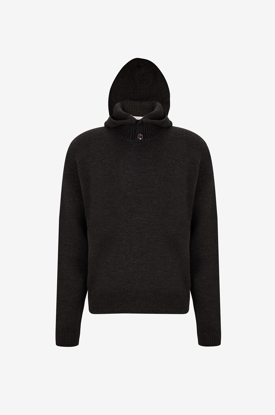 Pull à capuche en laine et alpaga