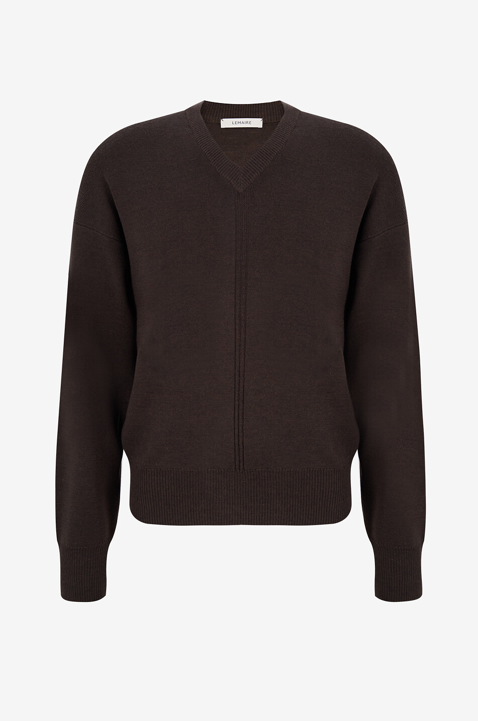 Merinowollmix-Pullover mit V-Ausschnitt