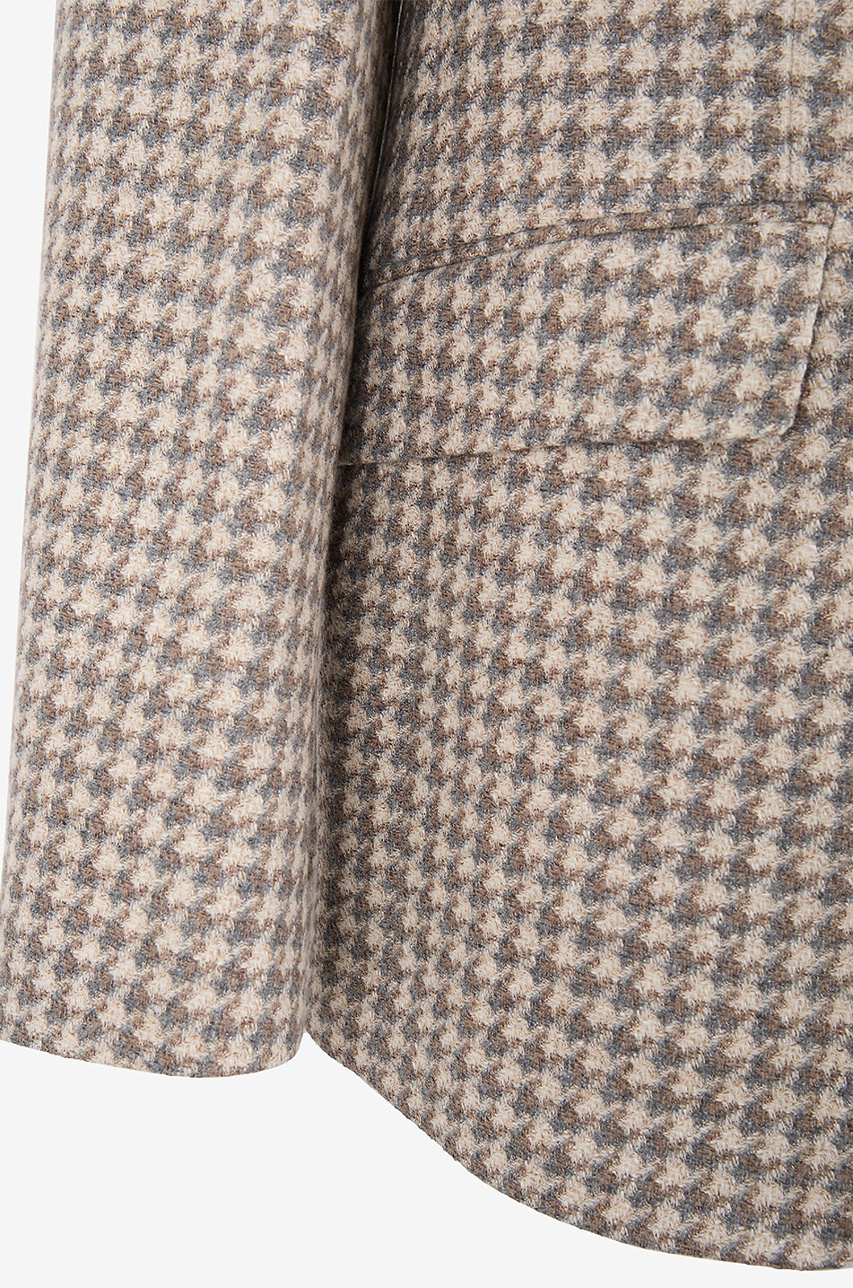 ETRO Blazer pied-de-poule en jacquard à boutonnage simple Roma Homme MARRON 3