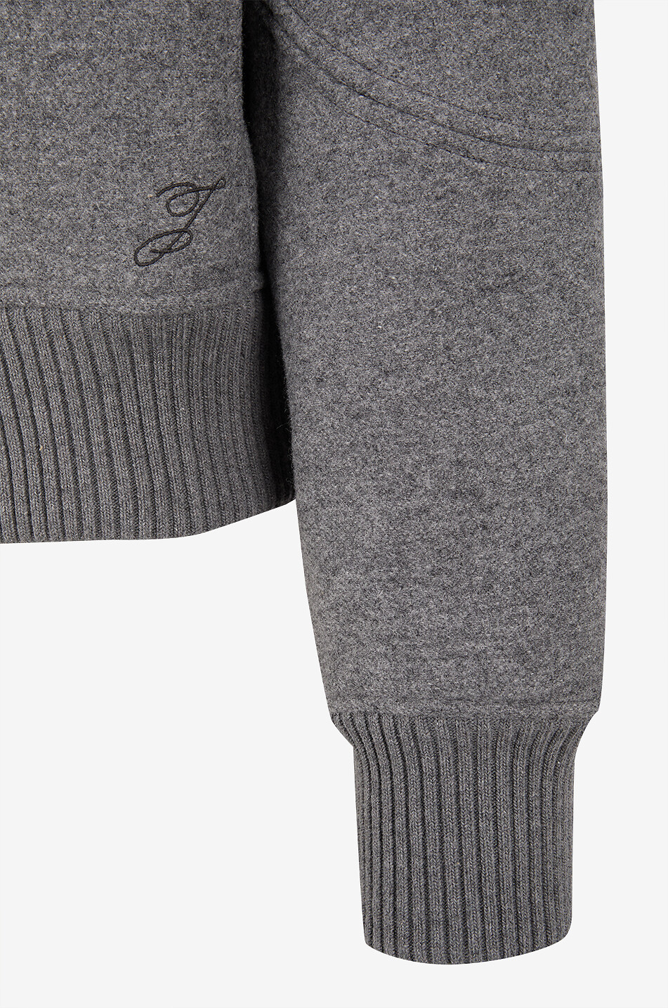 JACQUEMUS Bomber en laine feutrée Le bomber Feltro Homme GRIS 3