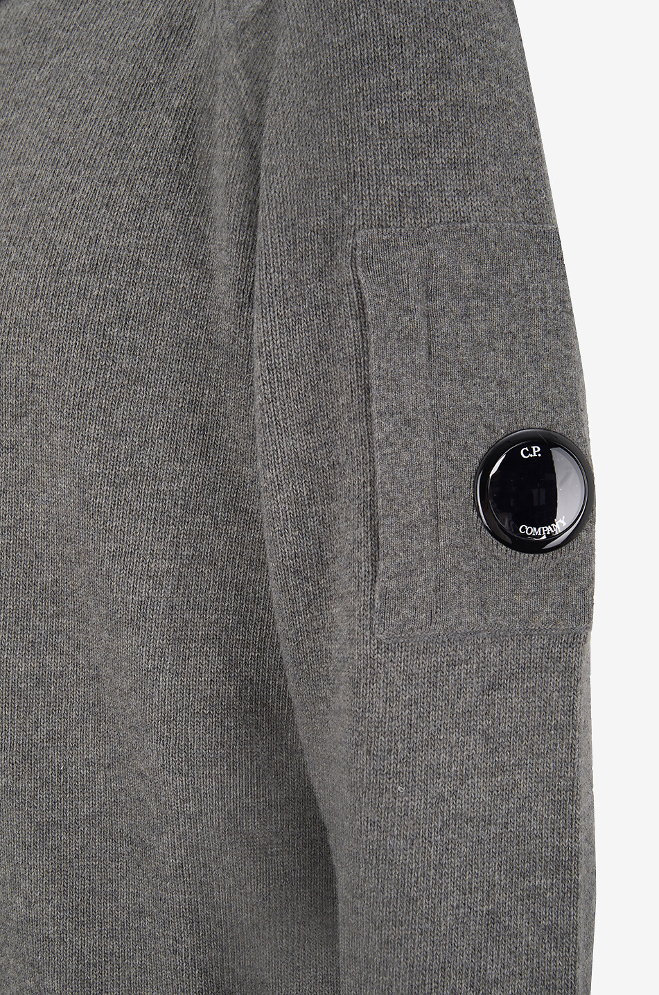 C.P. COMPANY Pull à col rond en laine mélangée Goggle Homme GRIS 3