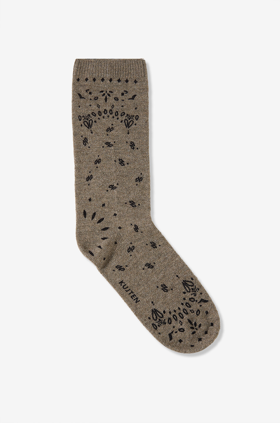 Bandana patterned cashmere socks