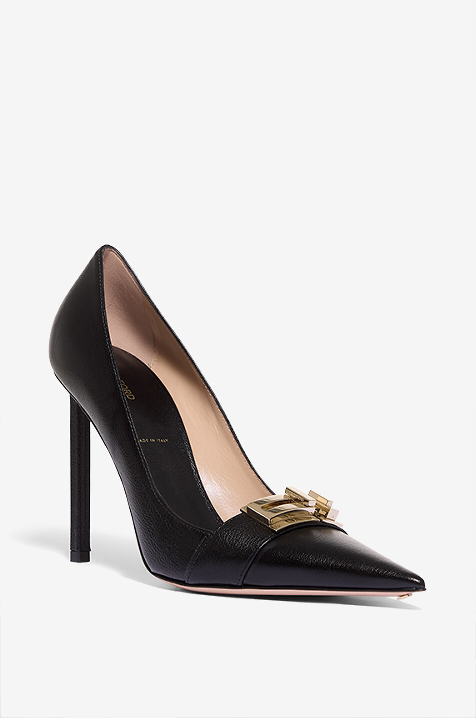 Latch 105 grained leather pumps