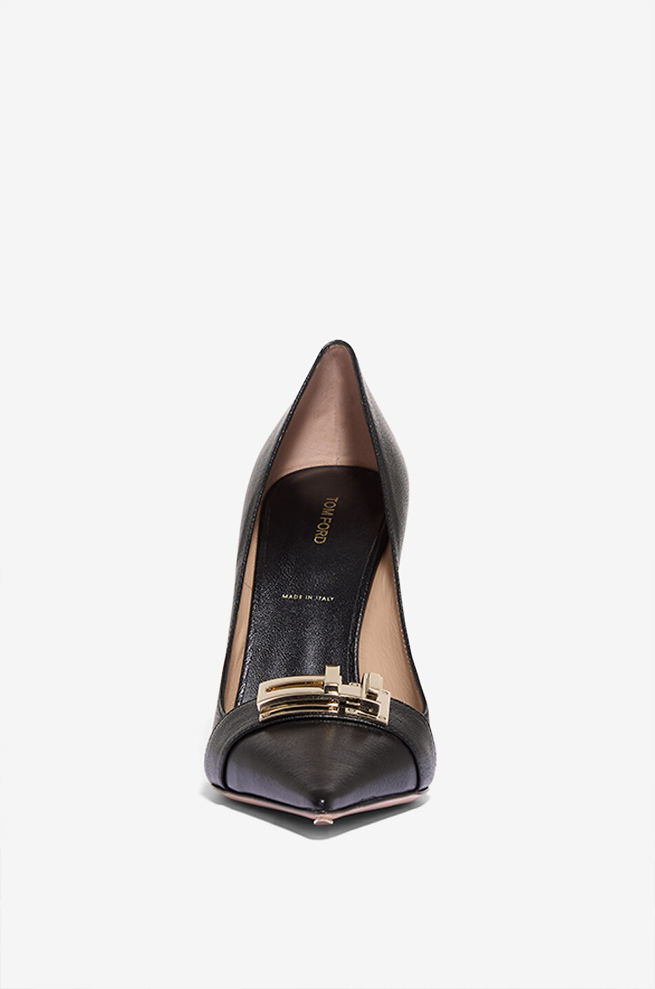 TOM FORD Latch 105 grained leather pumps Women BLACK 2