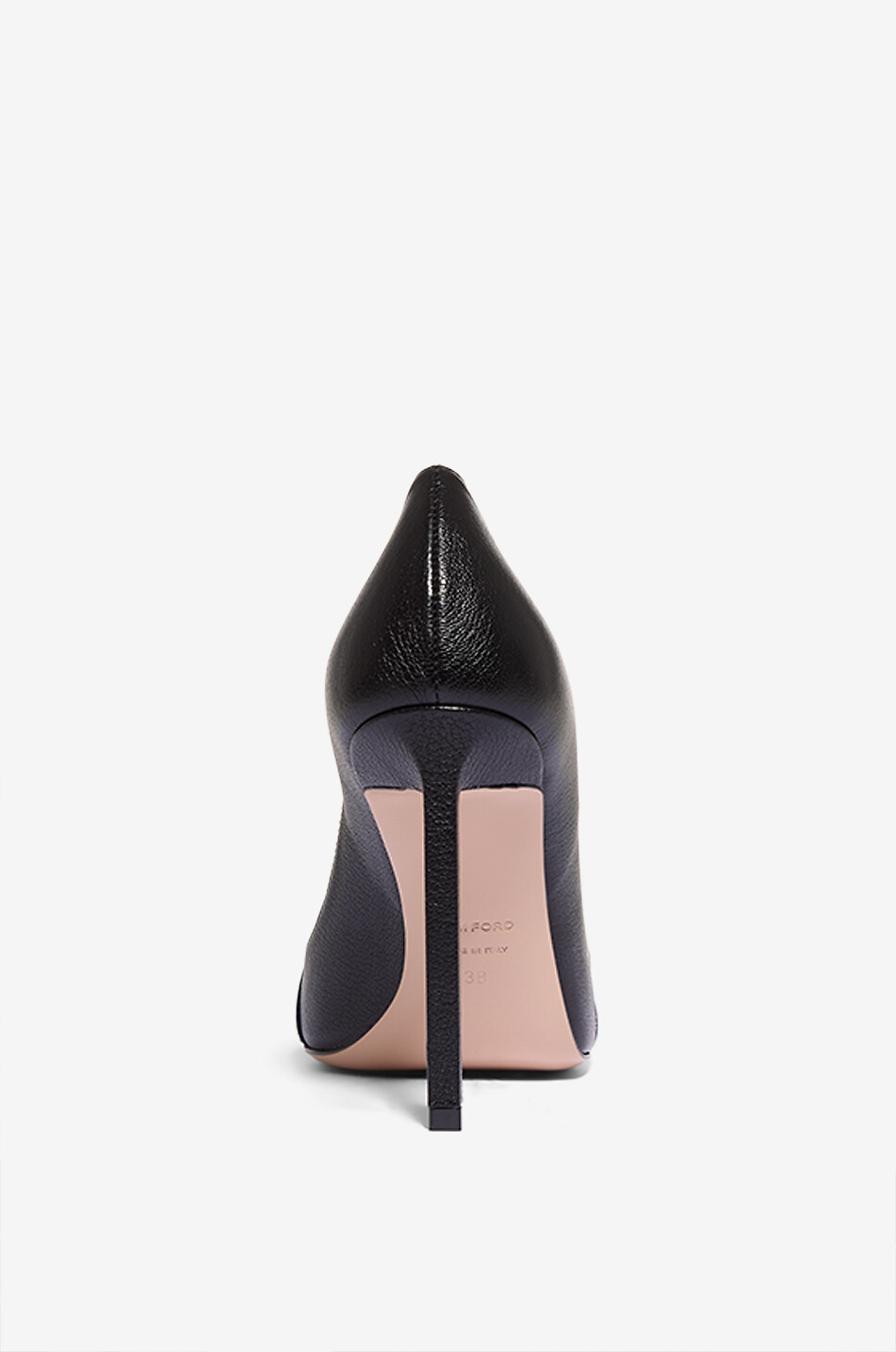 TOM FORD Latch 105 grained leather pumps Women BLACK 4