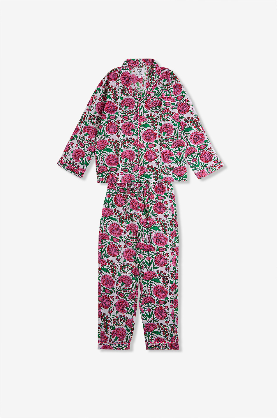 STUDIO BRAI Kids printed cotton Kiki pyjama Unisex PINK 1