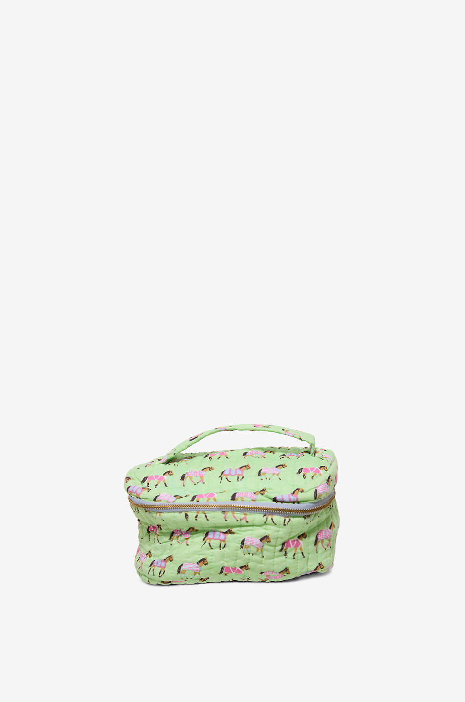 STUDIO BRAI Pochette en toile motif fantaisie Vanity Brainity Unisexe VERT 1