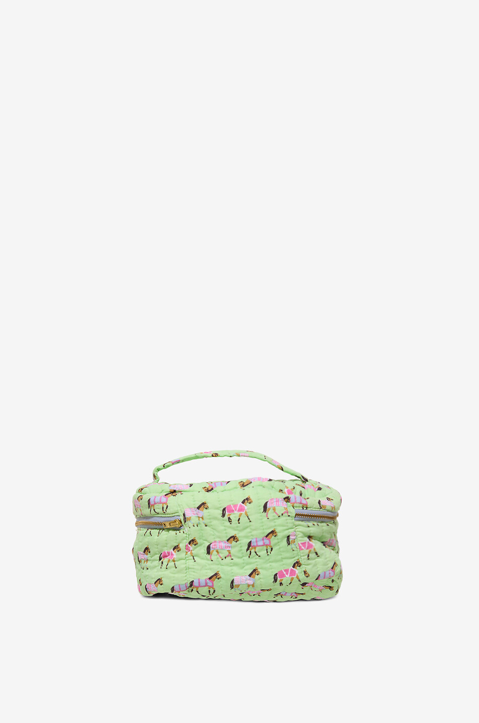 STUDIO BRAI Pochette en toile motif fantaisie Vanity Brainity Unisexe VERT 2