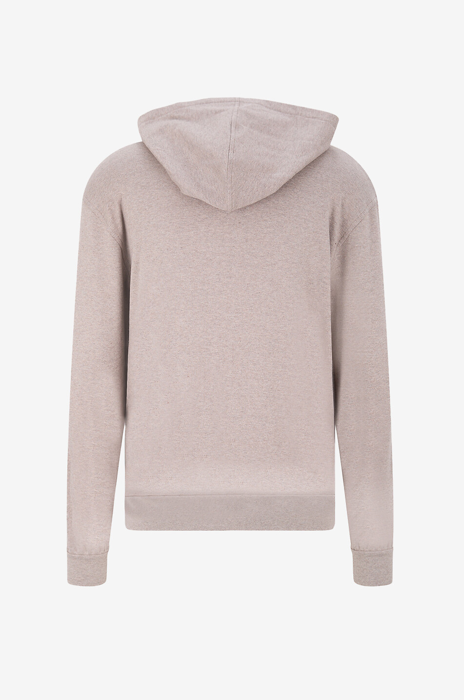 BRIONI Sweat-shirt zippé à capuche en coton et cachemire Homme MARRON 2