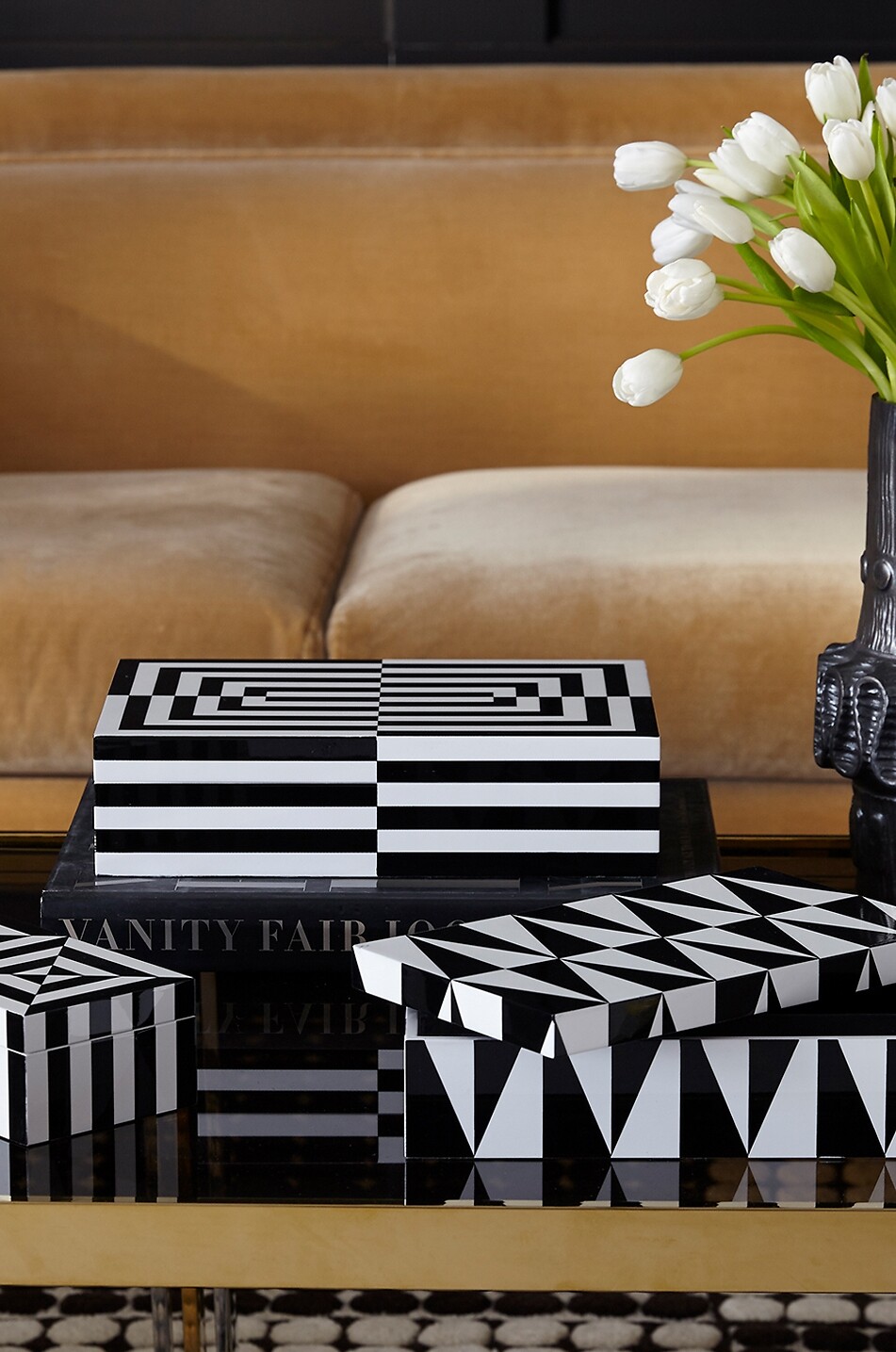 JONATHAN ADLER Rectangular geometric pattern storage box Home MULTI COLOURED 3