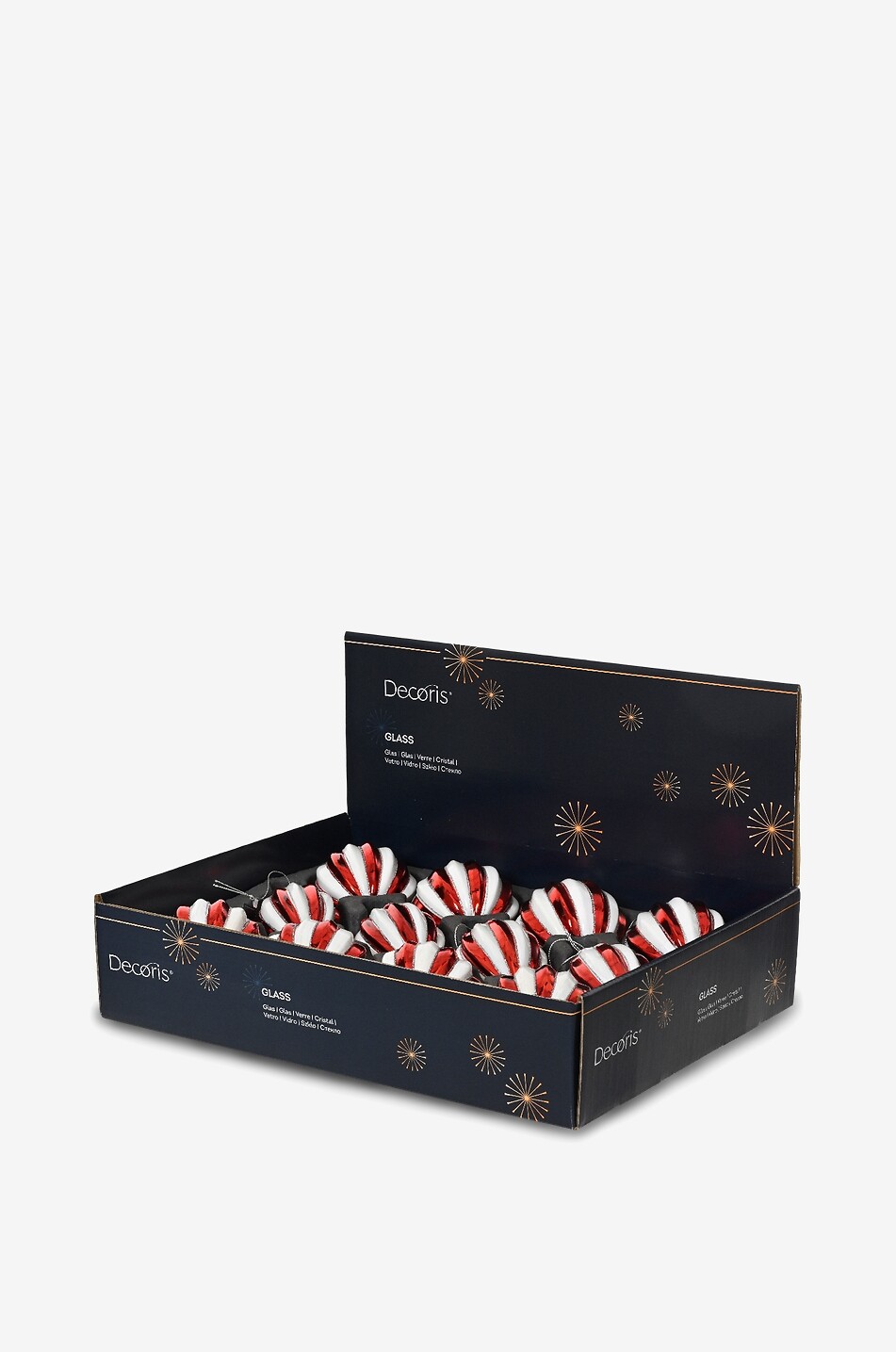 KAEMINGK Edle Christbaumkugeln aus Glas im Dreierpack Haus BUNT 2