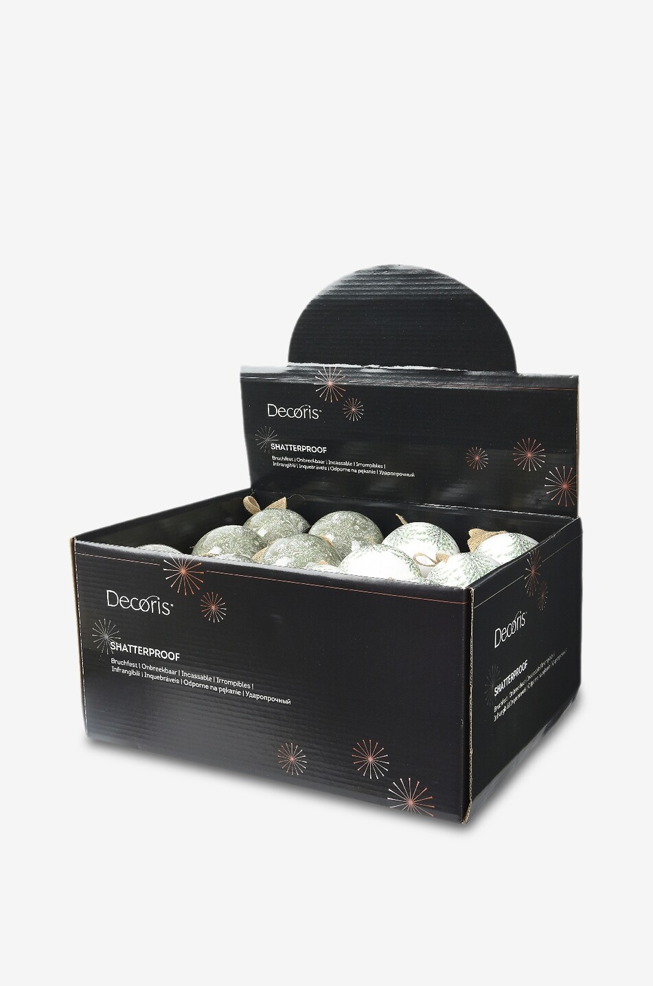 KAEMINGK Lot de deux boules de Noël en mousse polymère Maison MULTICOLORE 2