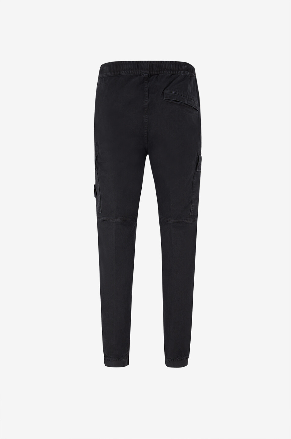 STONE ISLAND Straight canvas trousers with logo Men BLACK 2