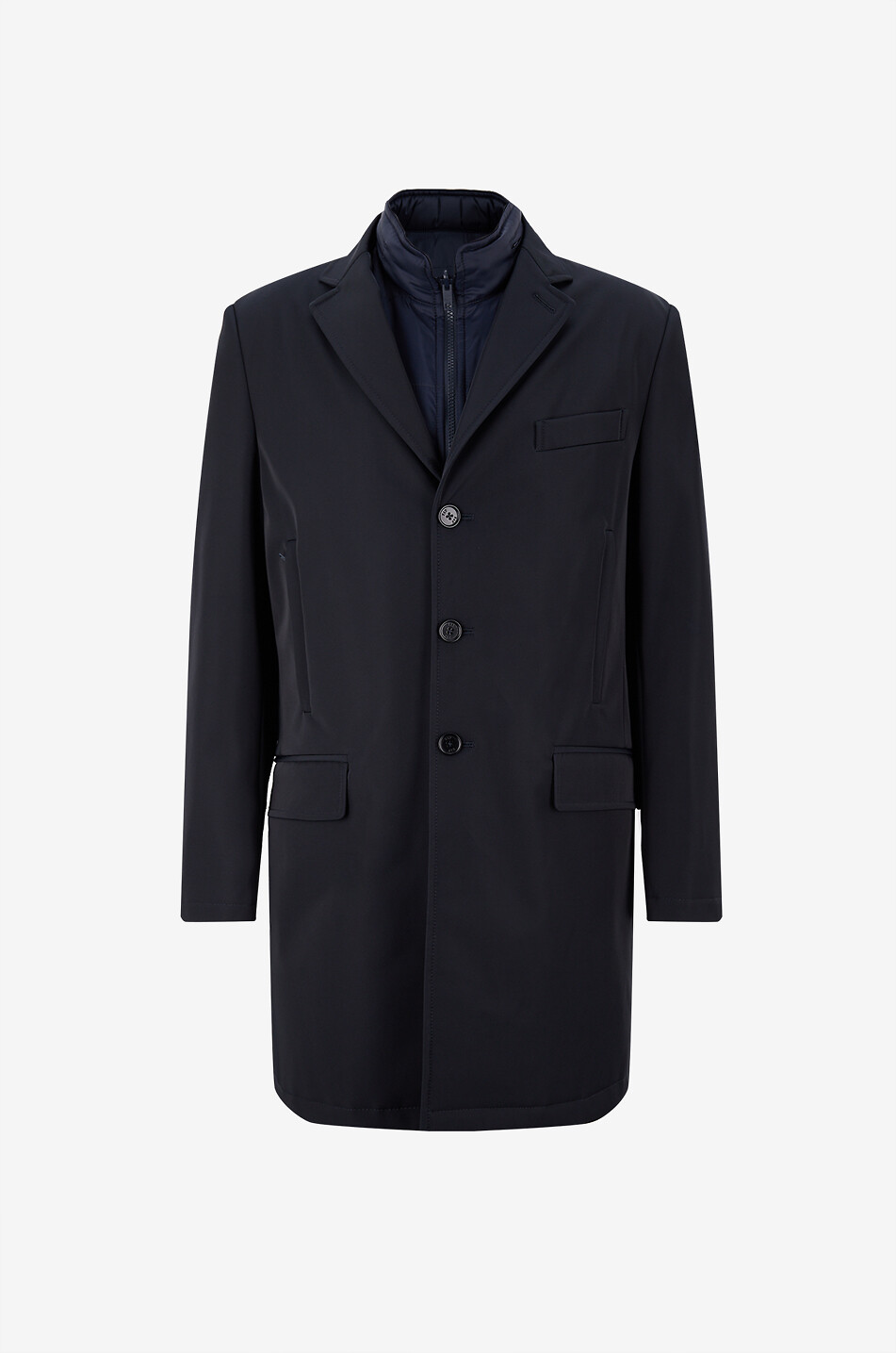 FAY Imperméable à boutonnage simple et gilet matelassé Homme BLEU FONCE 1