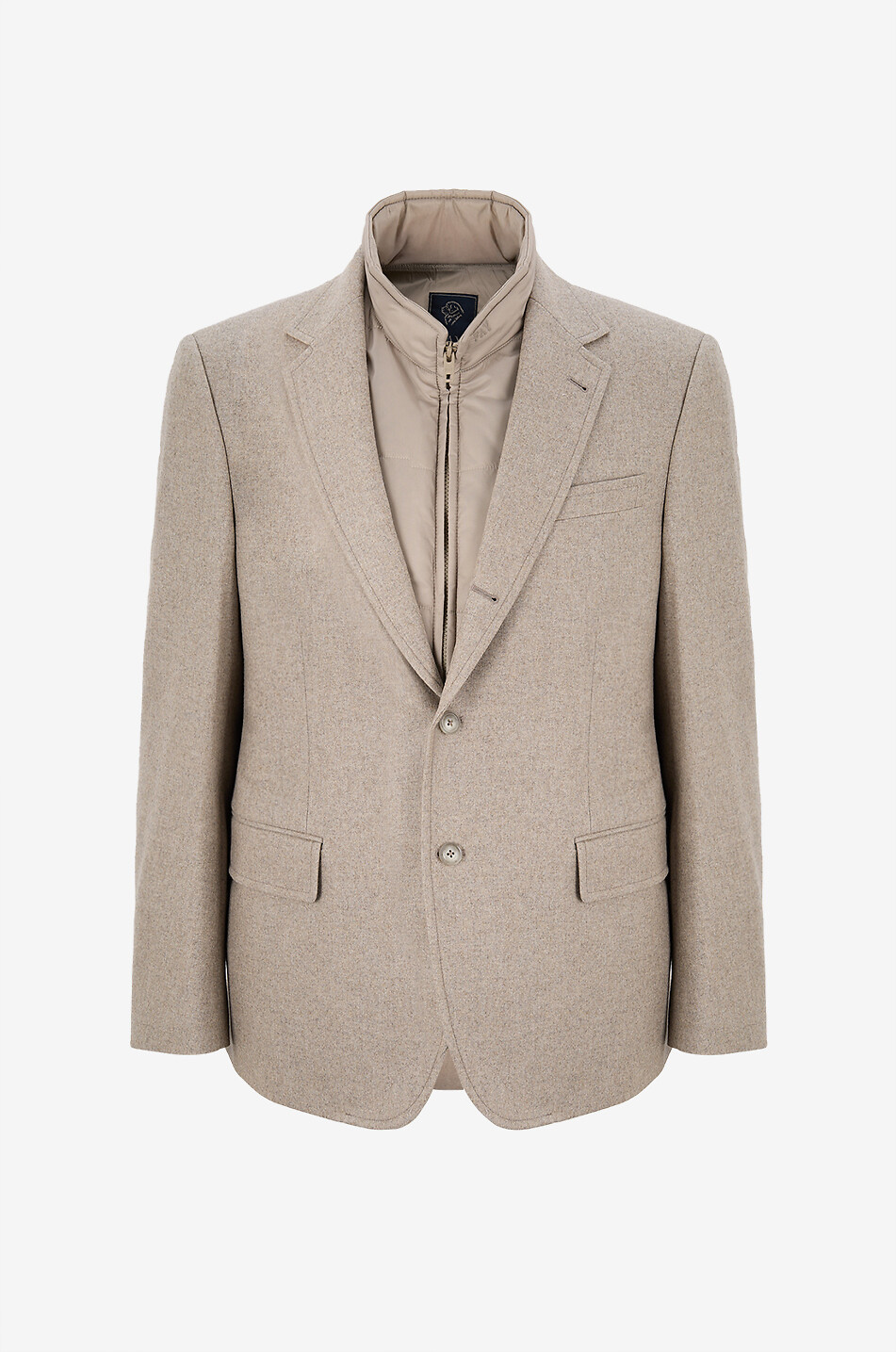 Blazer aus Wolle und Steppweste
