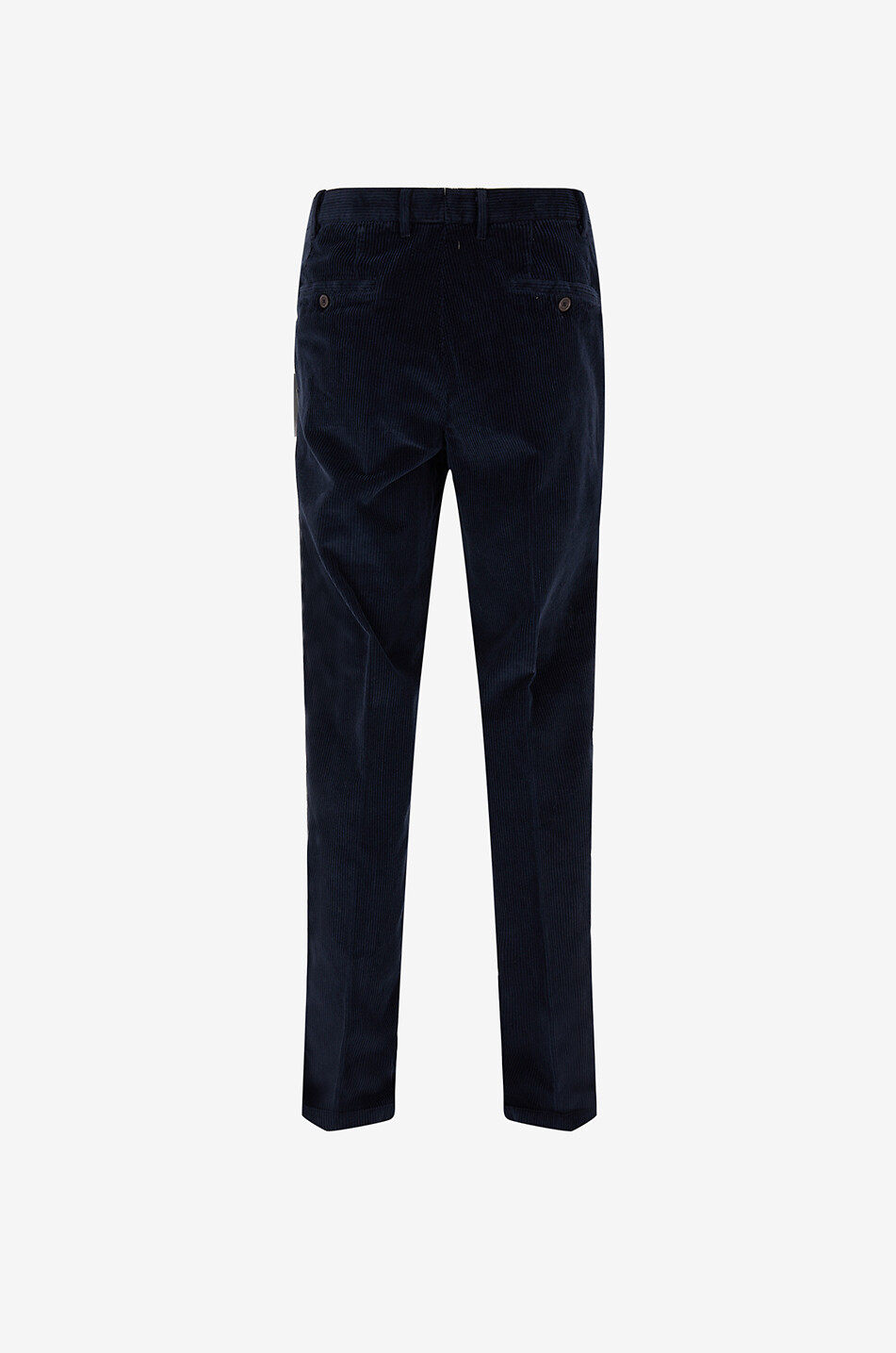 FEDELI Boston straight corduroy trousers Men DARK BLUE 2